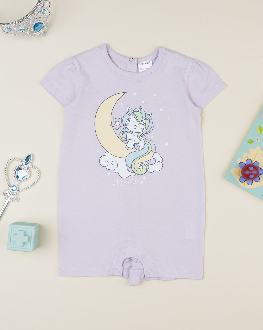 Pigiamone bimba lilla unicorno