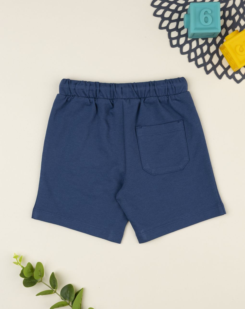 Shorts blu bambino camaleonte