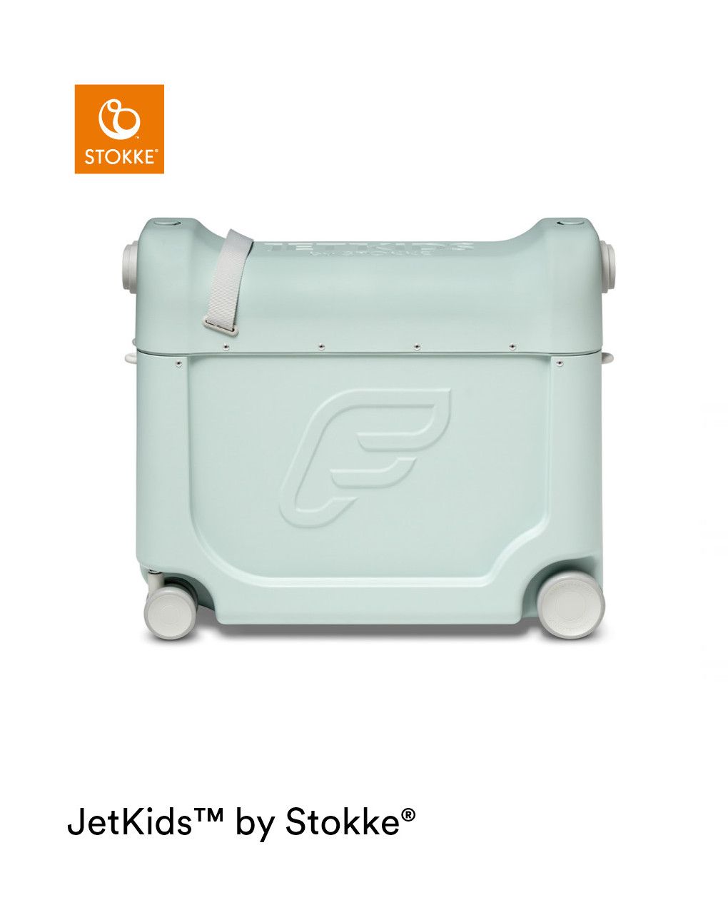 Valigia cavalcabile jetkids bedbox green aurora - stokke®