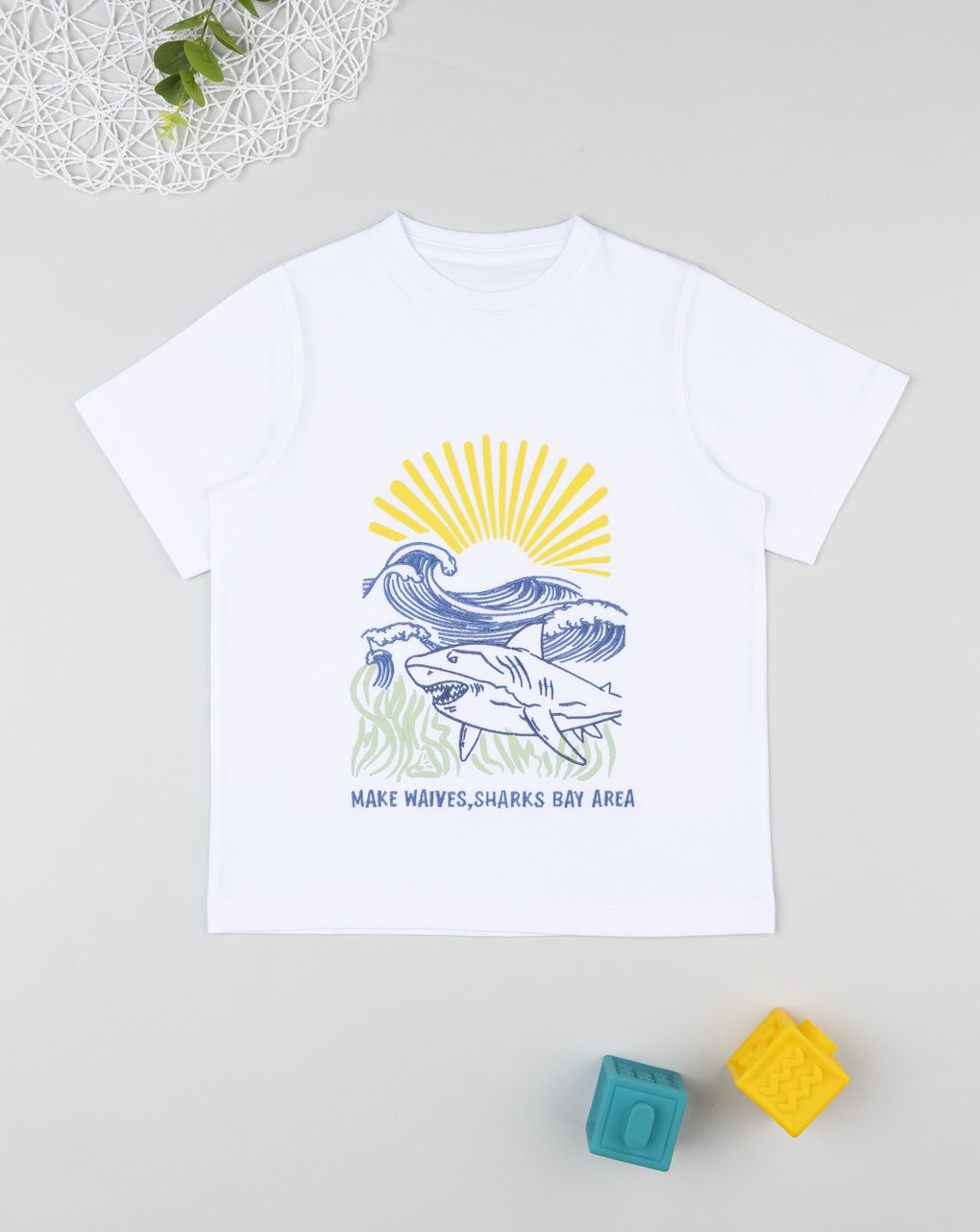T-shirt bambino maniche corte "shark"