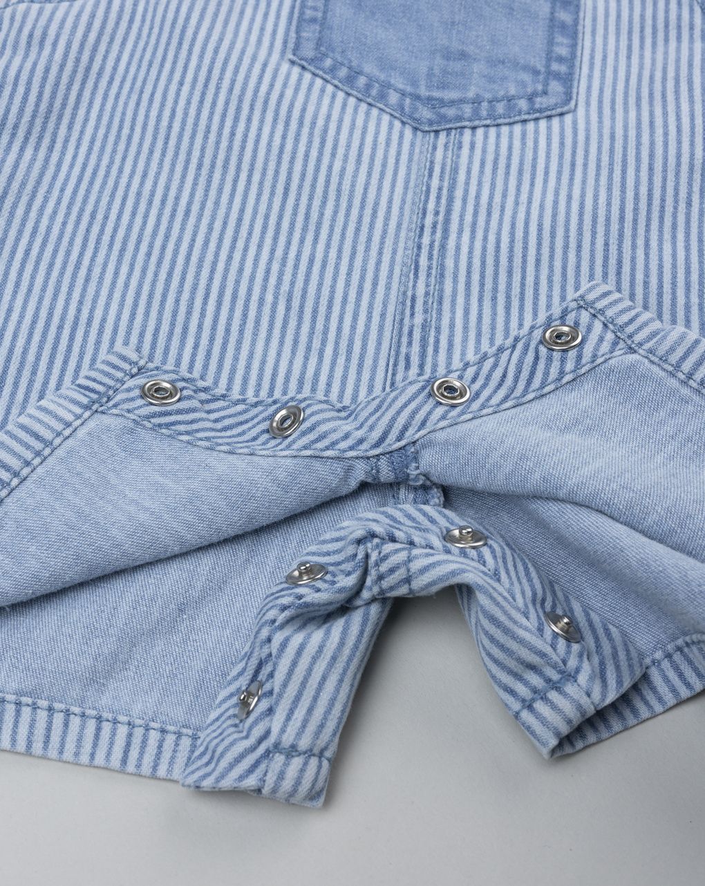 Completo salopette denim bimbo