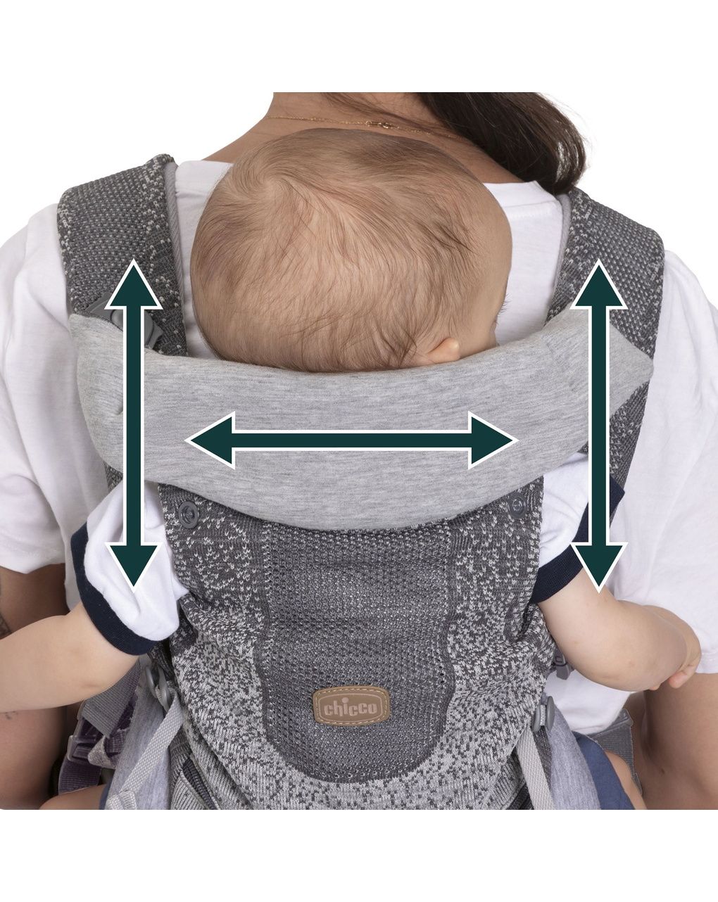 Marsupio airy hip fit carrier pebble - chicco