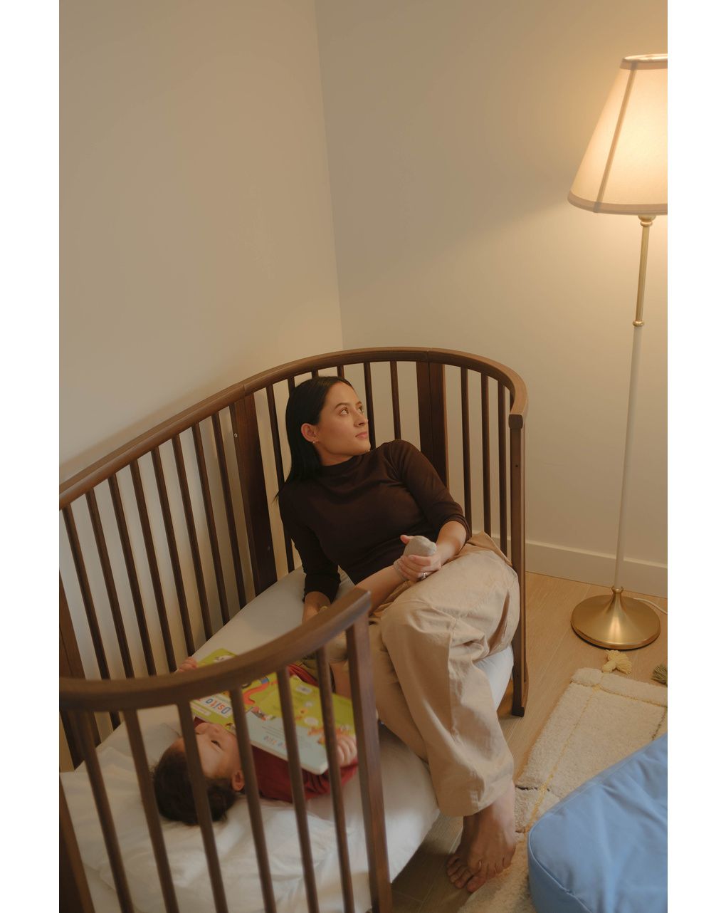 Culla sleepi™ v3 - warm brown - stokke