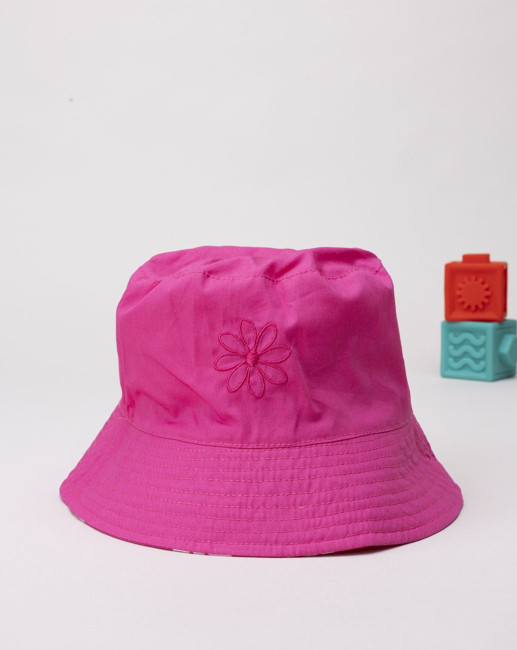 Cappello pescatore bimba margherite