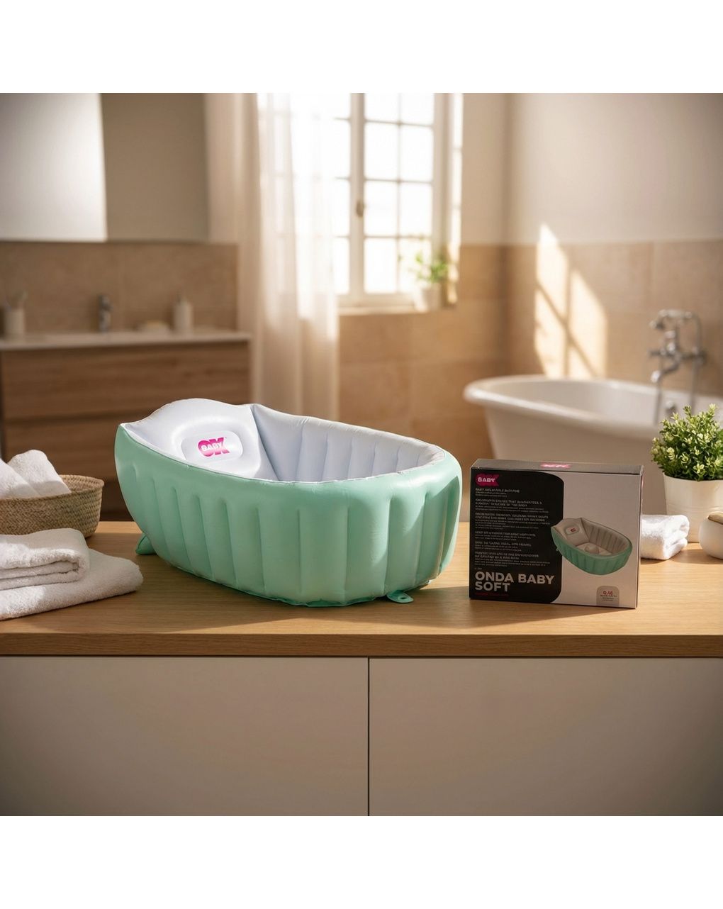 Vaschetta onda baby soft azzurro - ok baby