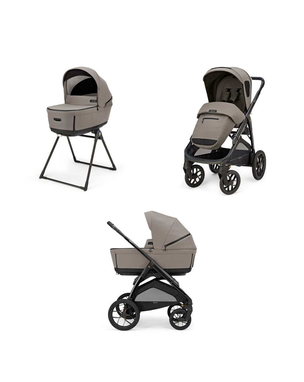 Aptica xt system duo - tundra beige con telaio nero - inglesina
