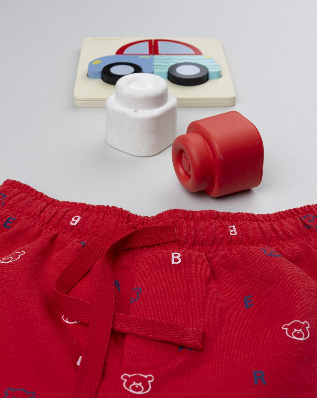 Shorts bimbo rossi allover