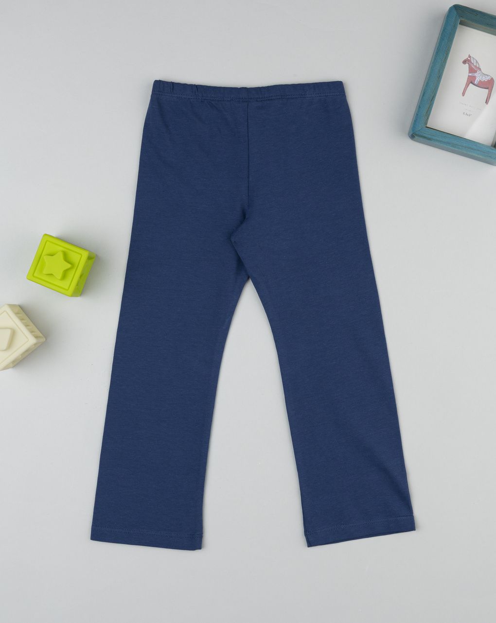 Leggings ampi blu bambina