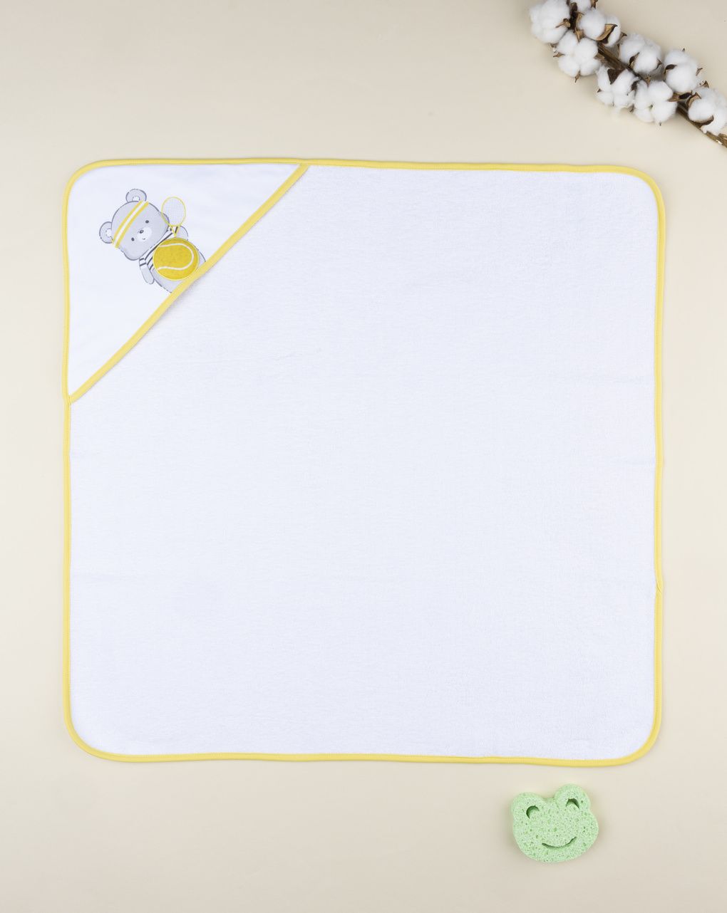 Quadrato spugna neonato orsetto