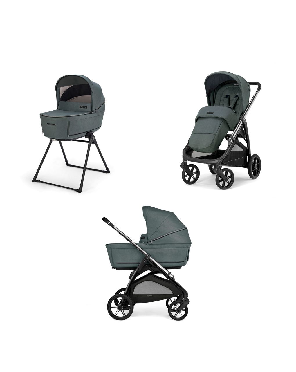 Sistema modulare aptica duo colore emerald green con telaio litio - inglesina