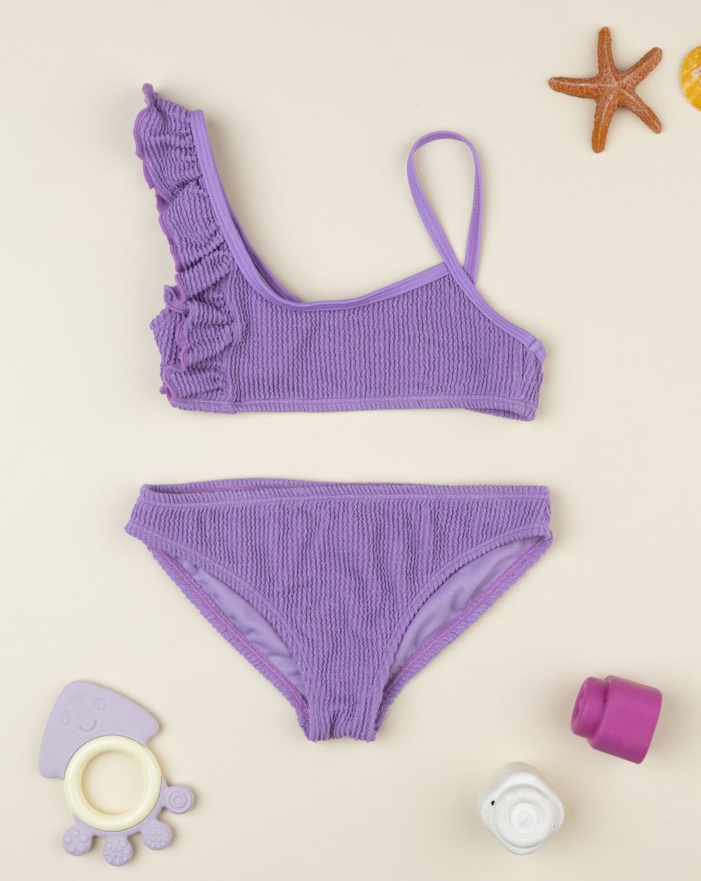 Costume bikini bambina viola
