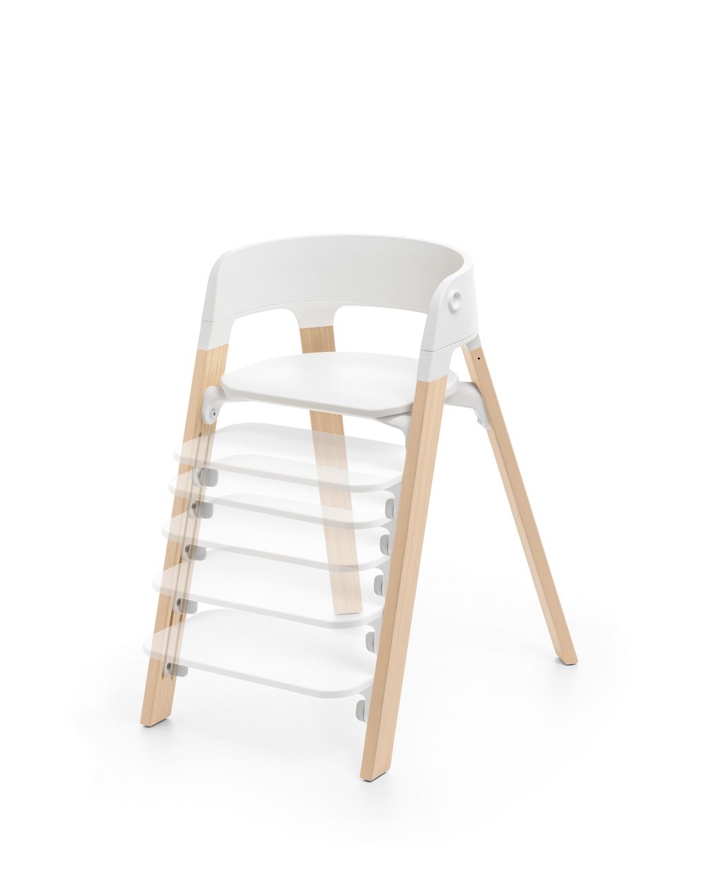 Seggiolone steps™ white natural- stokke