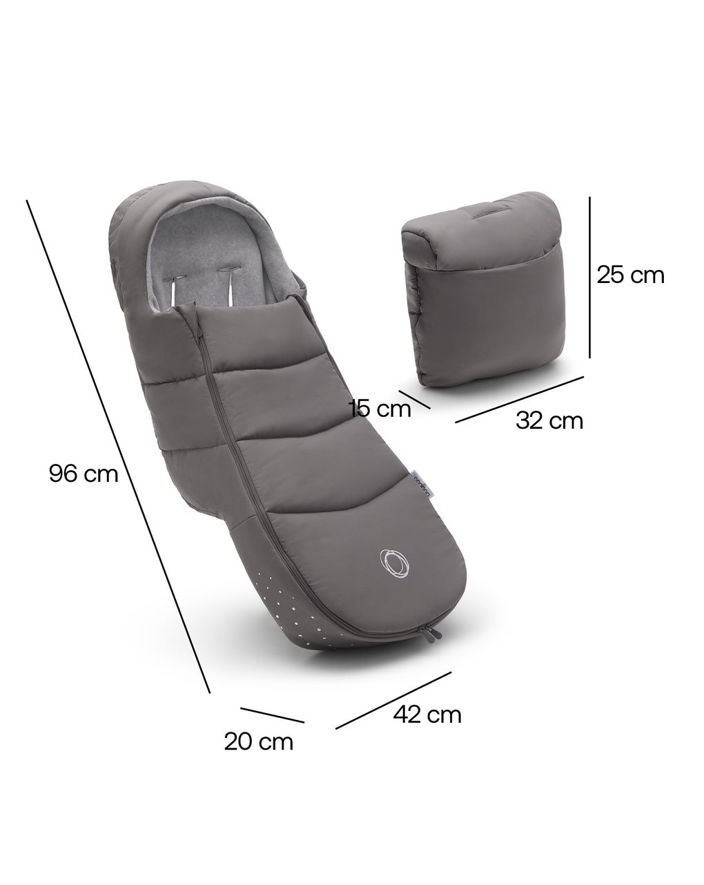 Sacco a pelo grey melange - bugaboo