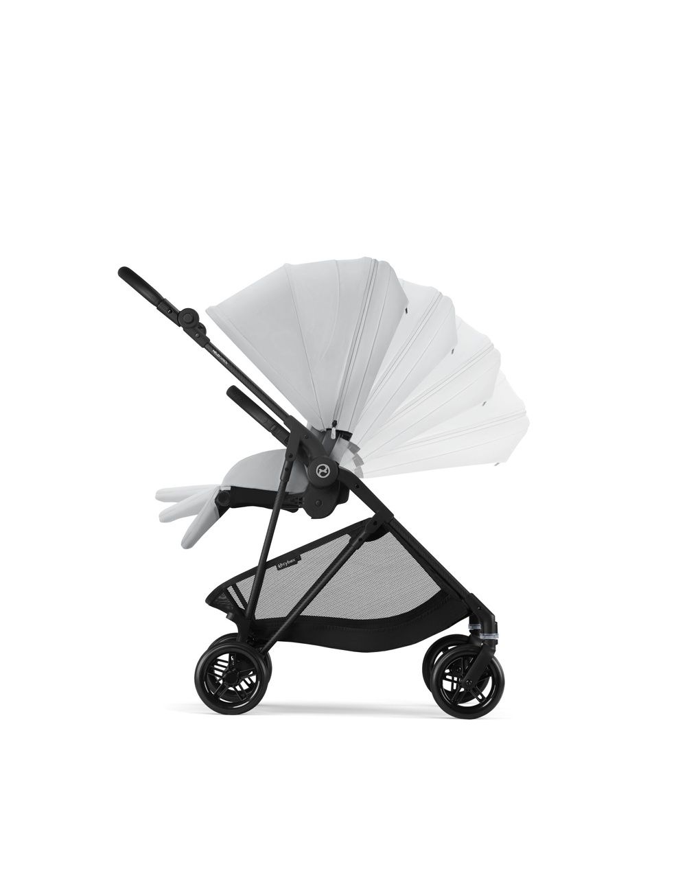 Passeggino melio carbon b/fog grey-light grey - cybex
