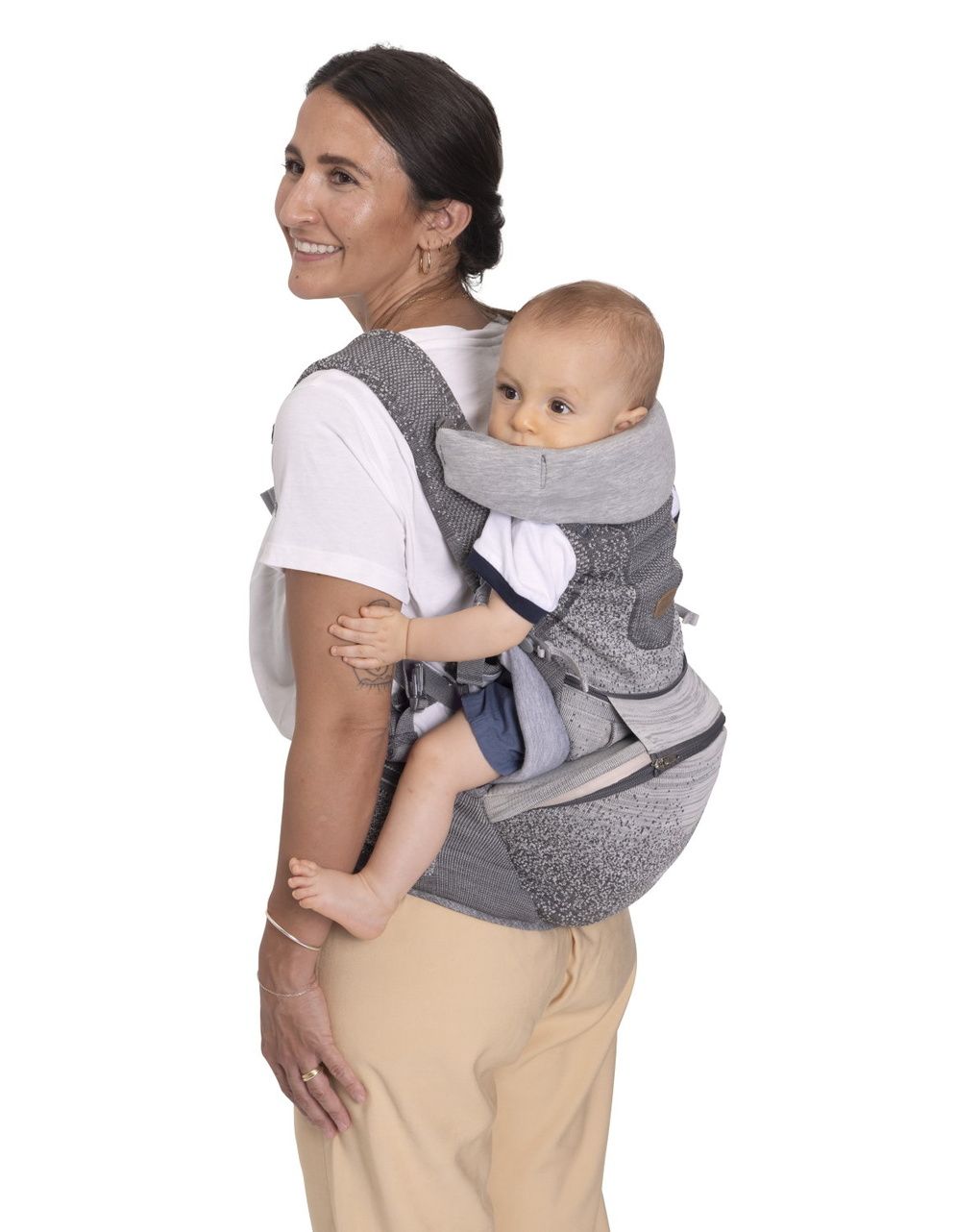Marsupio airy hip fit carrier pebble - chicco
