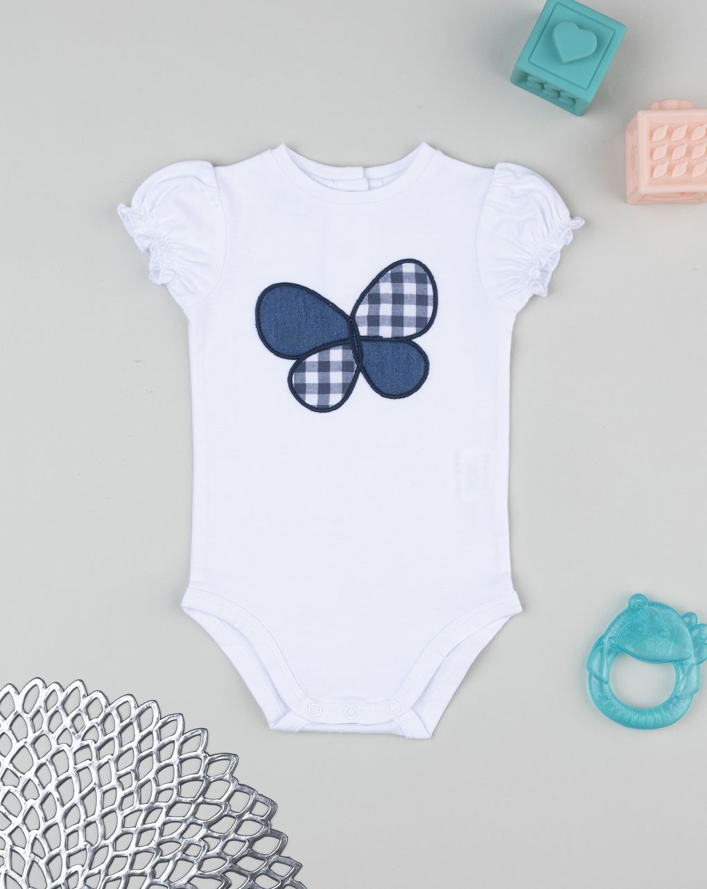 Body bimba farfalla denim