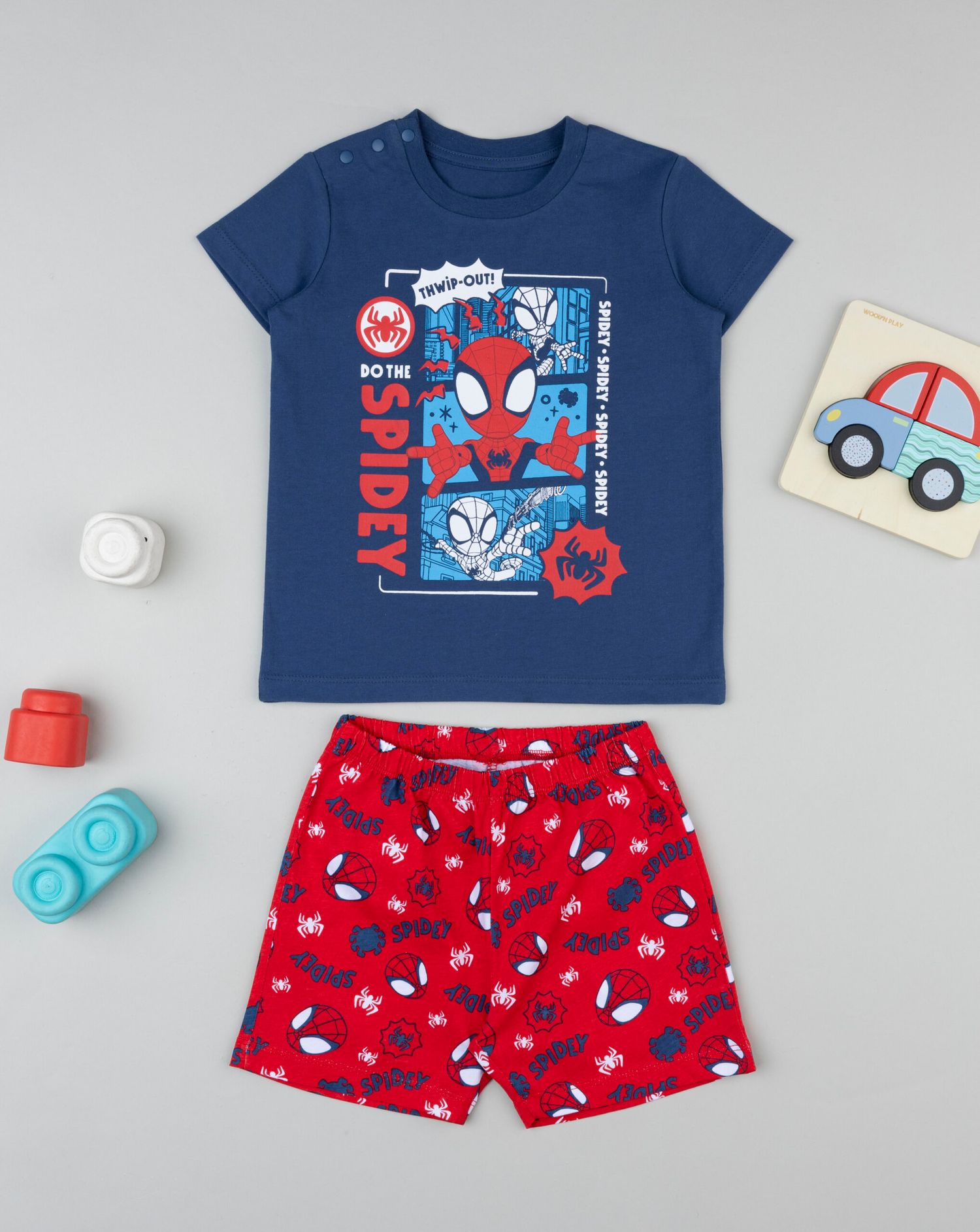 Pigiama corto bambino spiderman