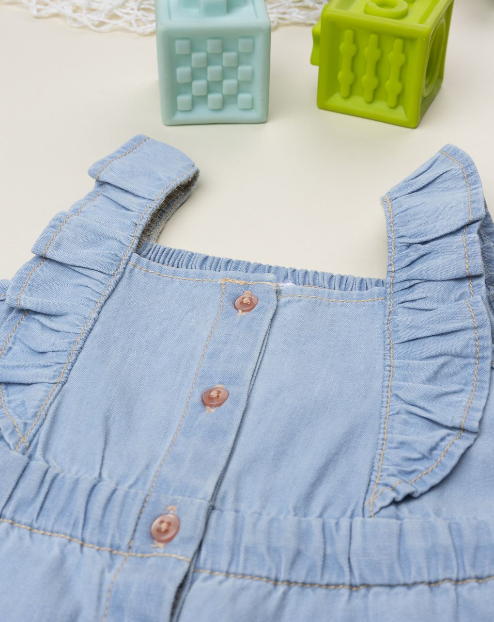 Pagliaccetto denim bimba