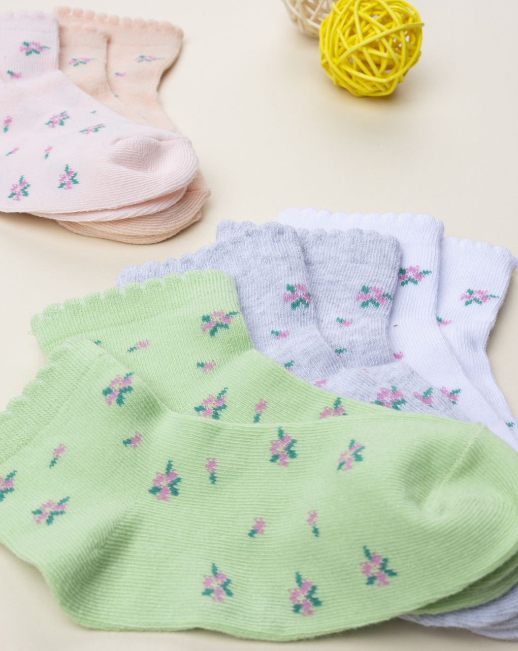 Pack 5 calze colorate bimba