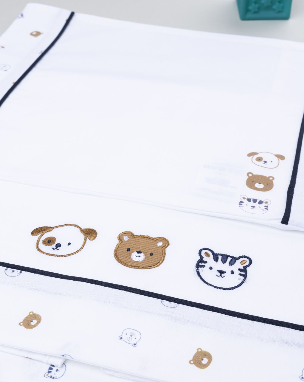 Completo 3 pz culla/carrozzina animaletti