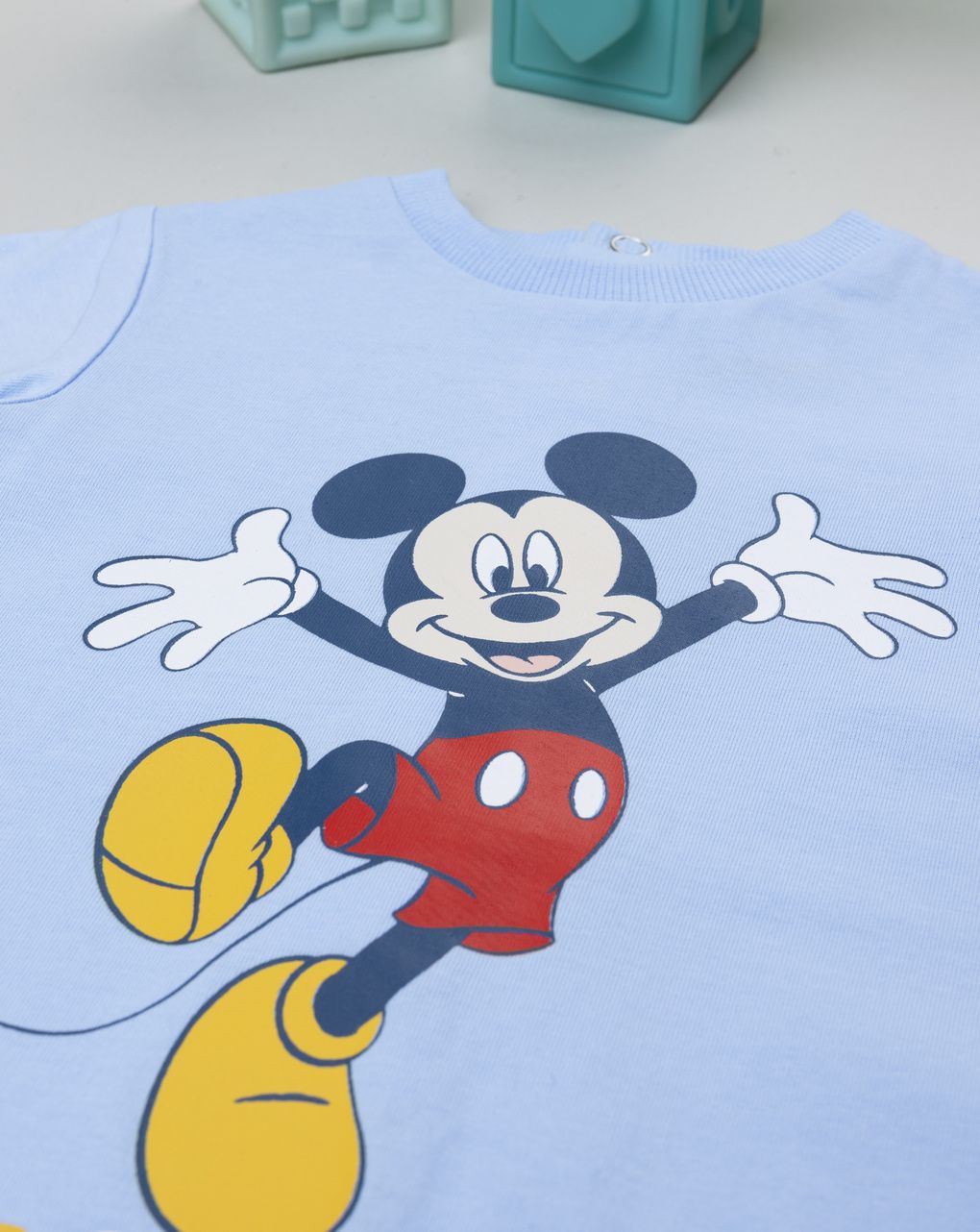 Pagliacceto bimbo mickey mouse azzurro