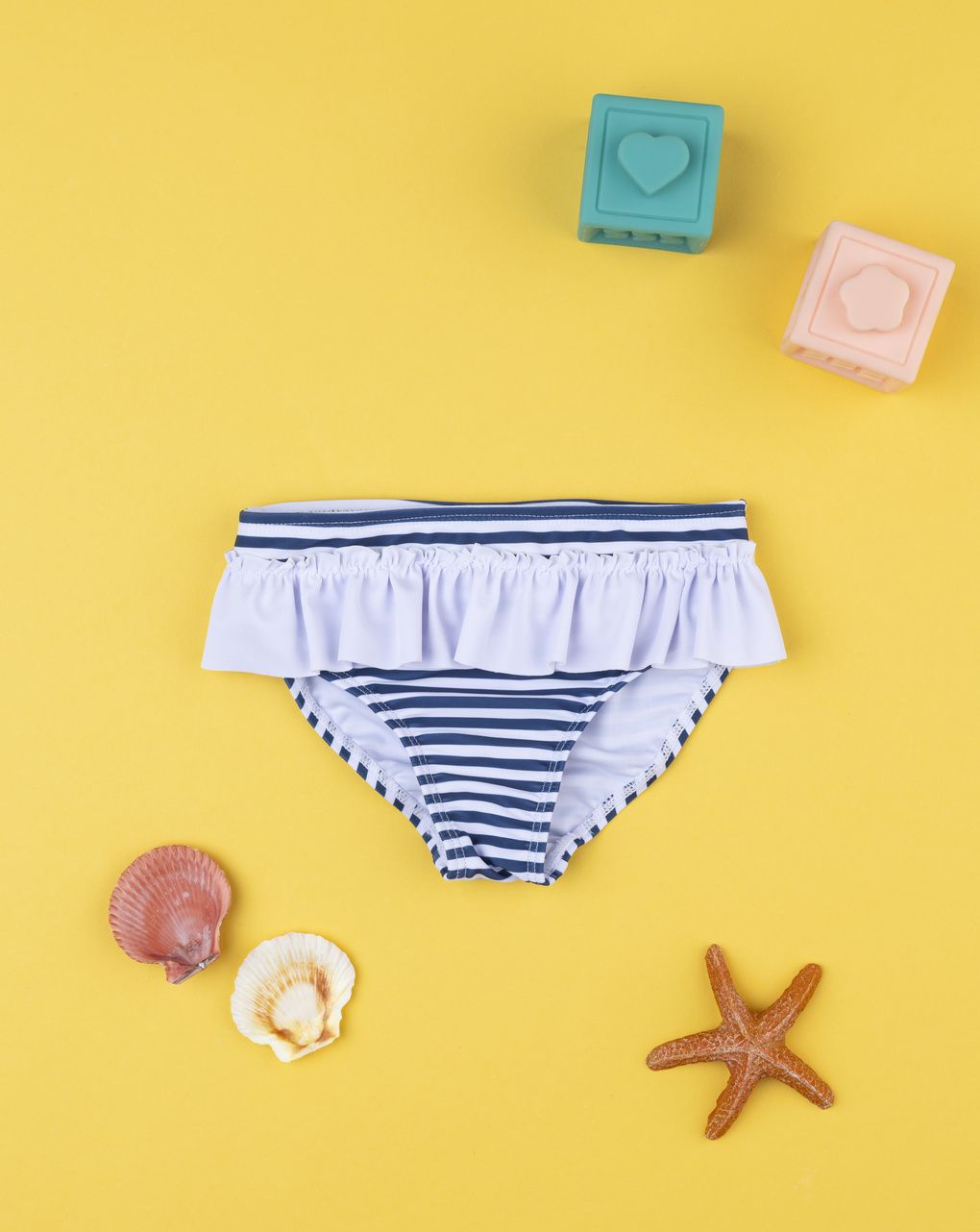 Costume bimba rigato blu