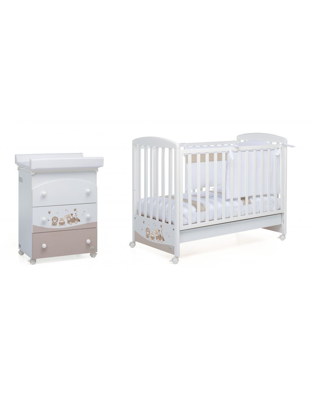 Set lettino+bagnetto+piumone happytour - foppapedretti