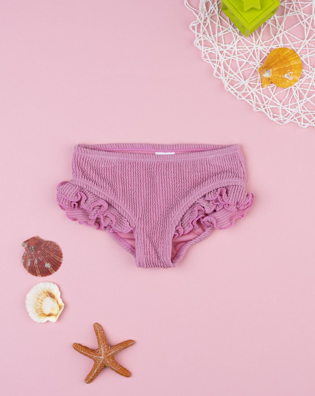 Costume slip bimba rosa con lurex