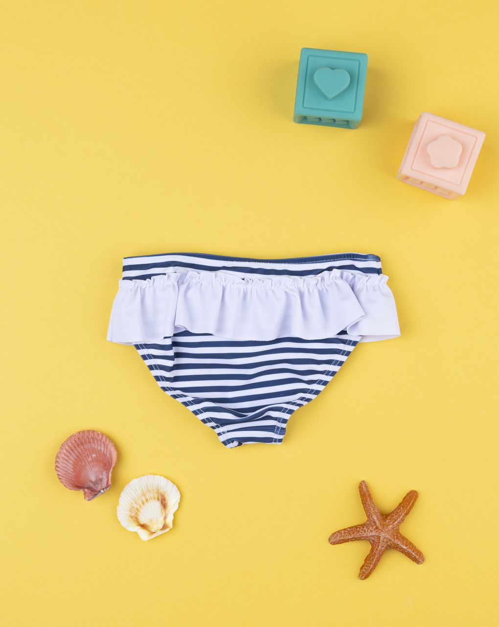 Costume bimba rigato blu