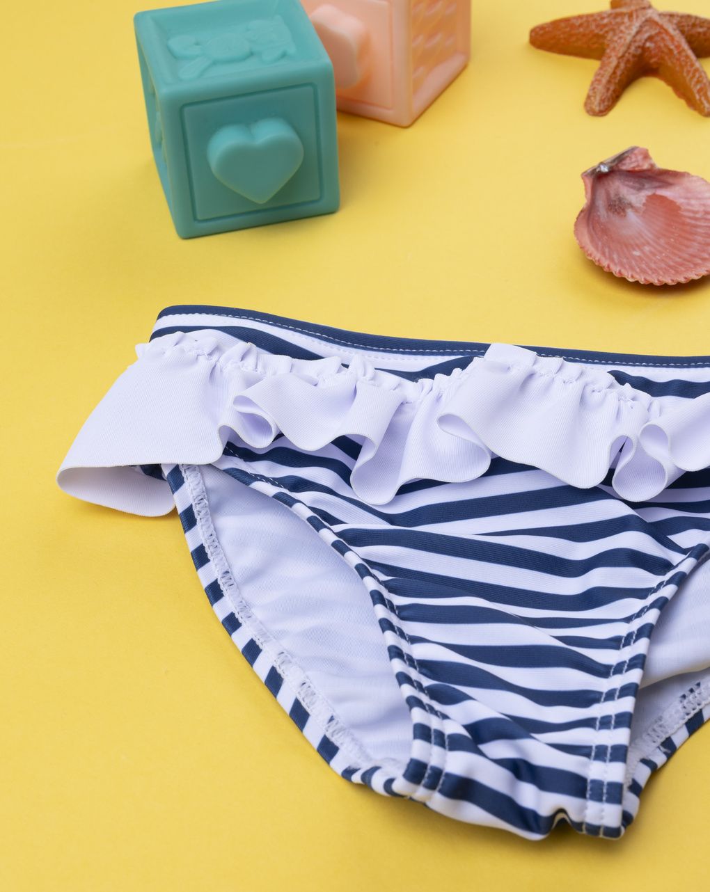 Costume bimba rigato blu