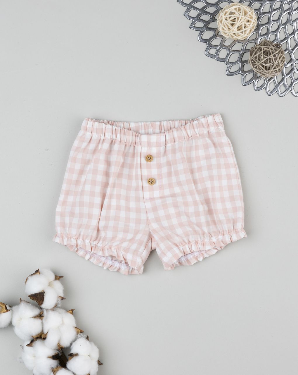 Shorts bimba vichy rosa
