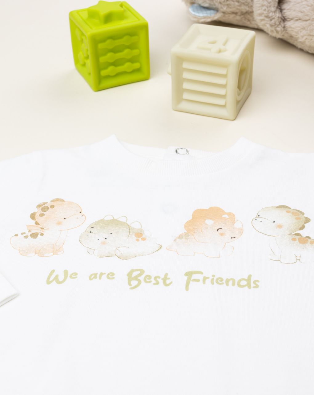T-shirt bimbo dino maniche lunghe