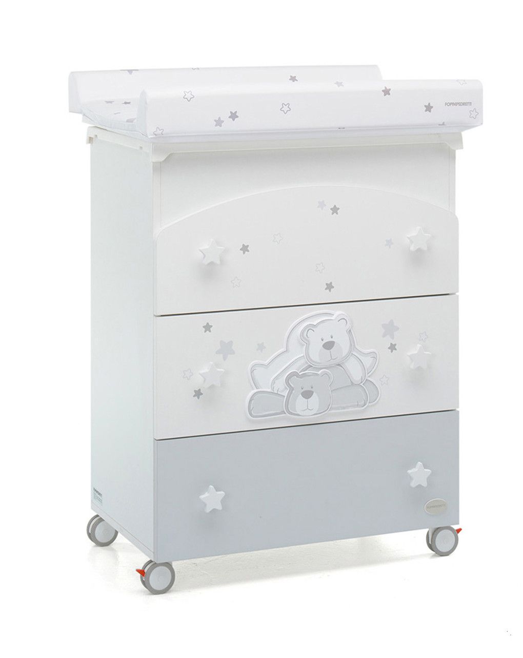 Bagnetto cassettiera dolce stella bianco - foppapedretti