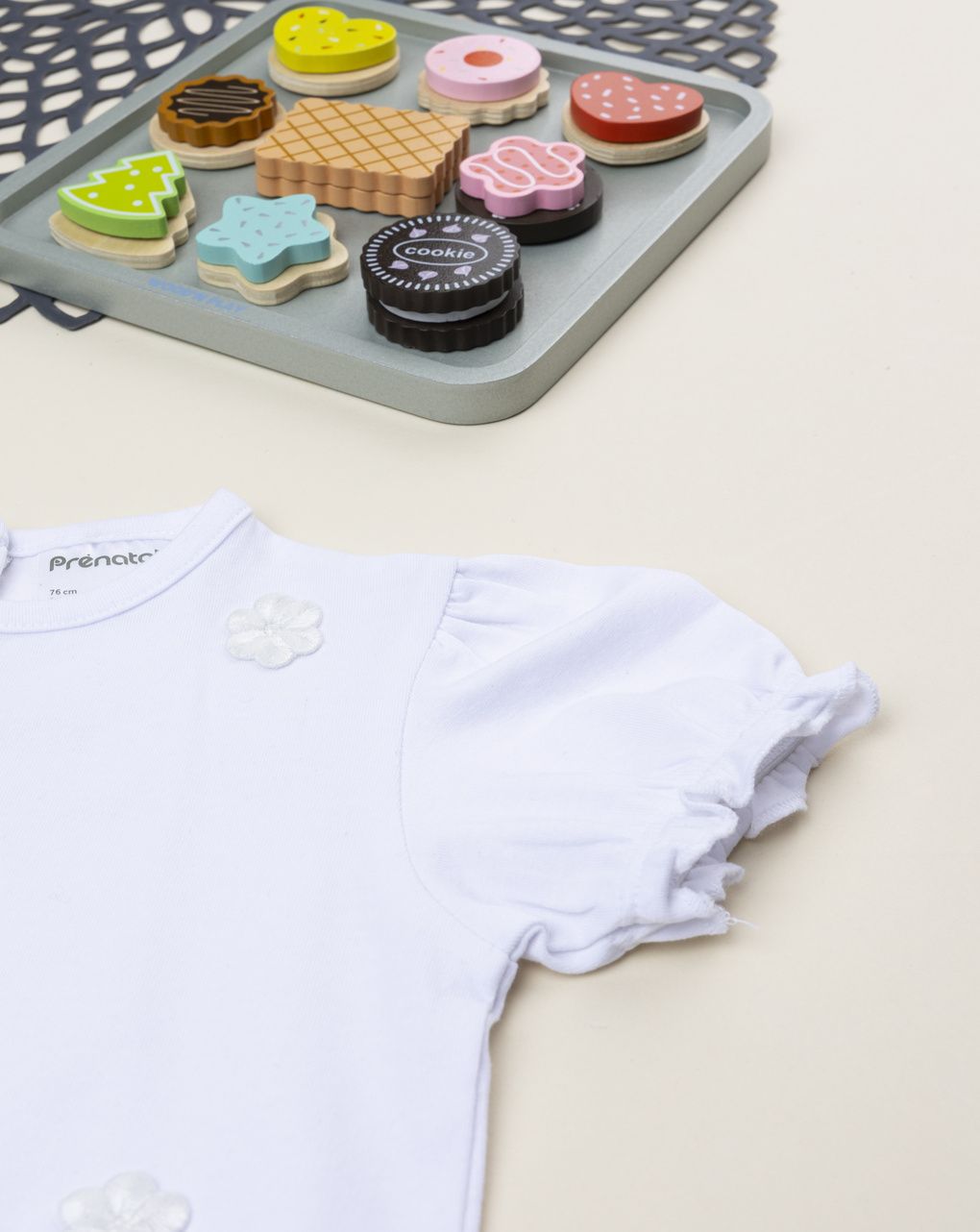 T-shirt mezza manica bimba bianca