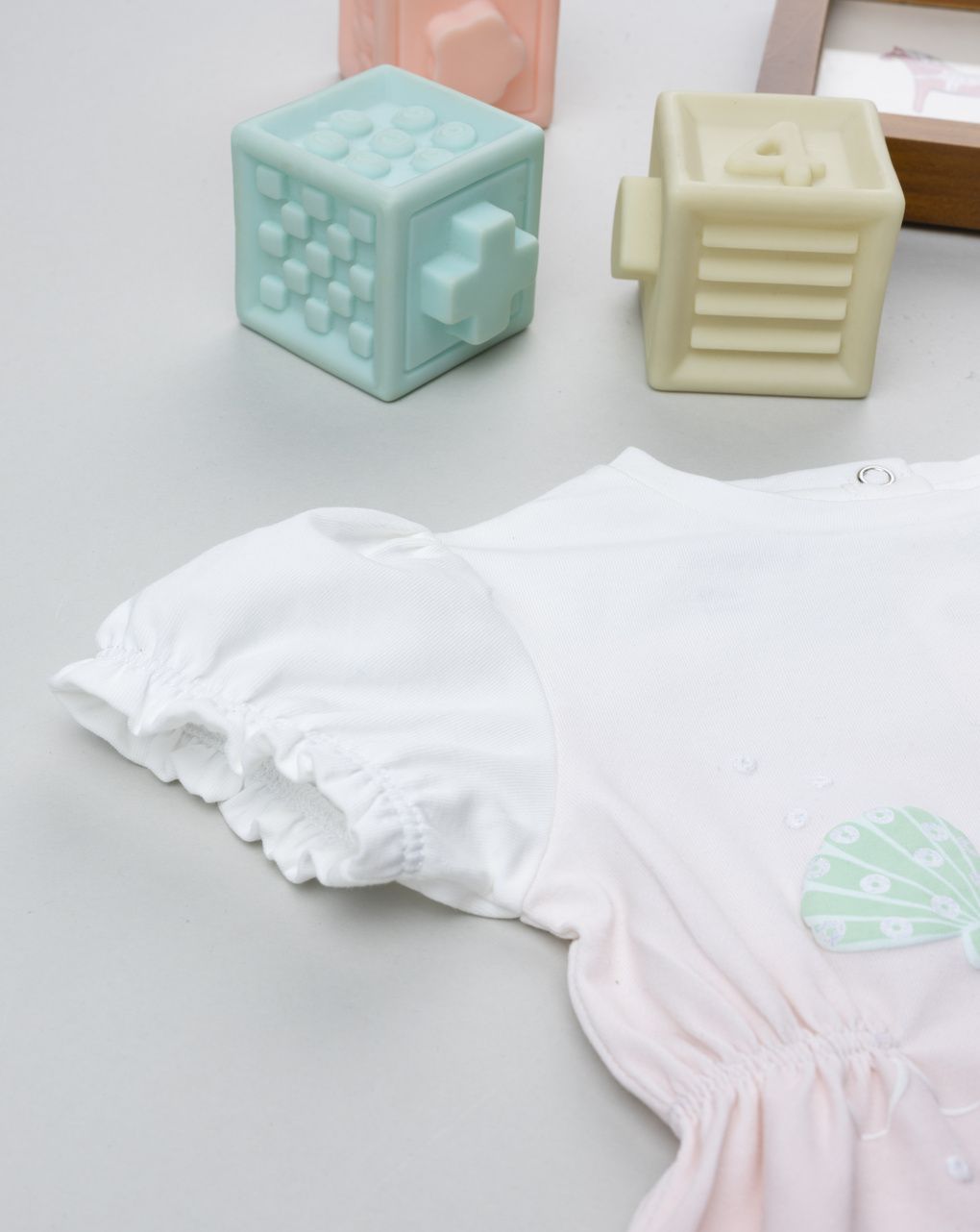 Pagliaccetto estivo bimba rosa sfumato