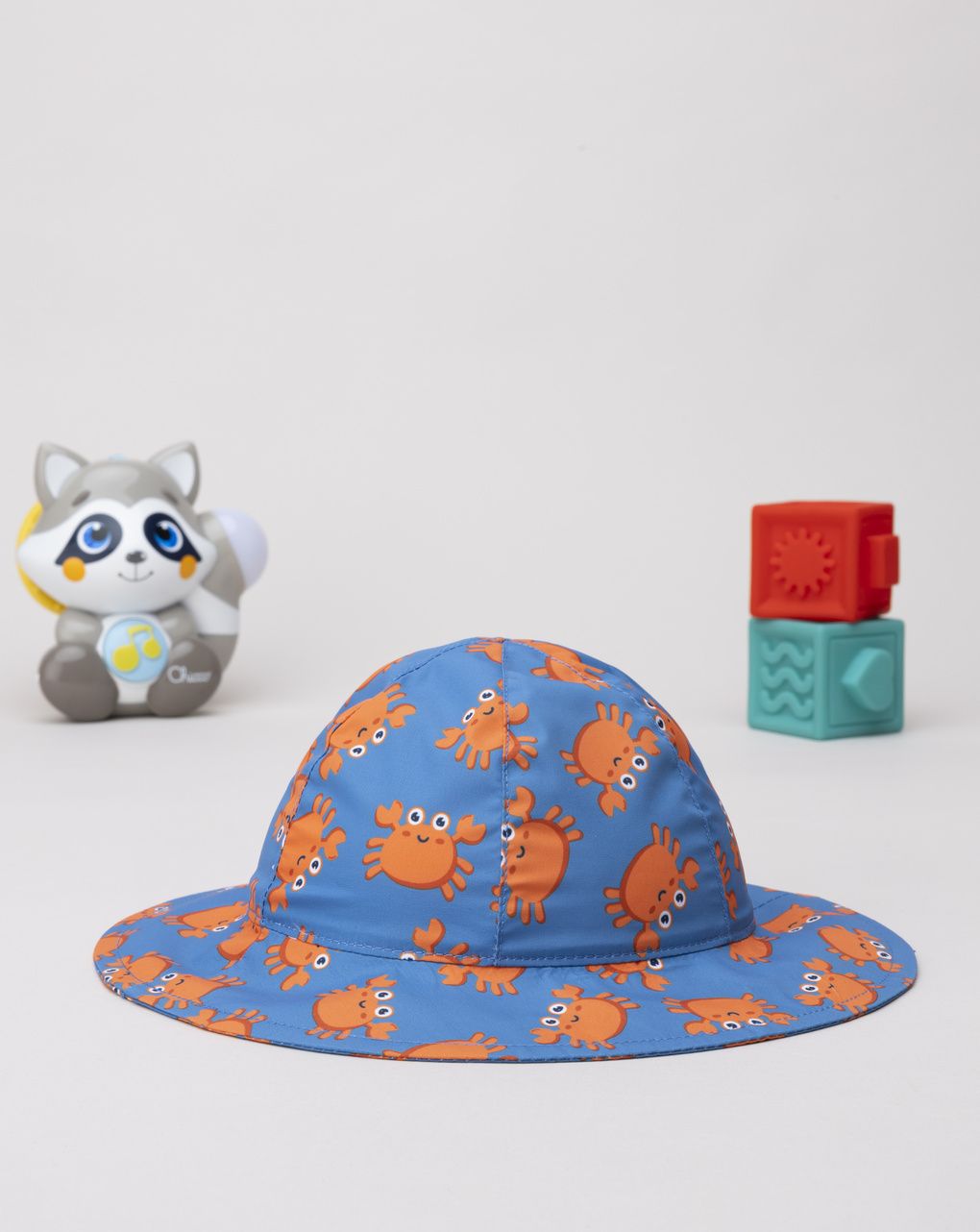 Cappello mare bimbo blu granchi