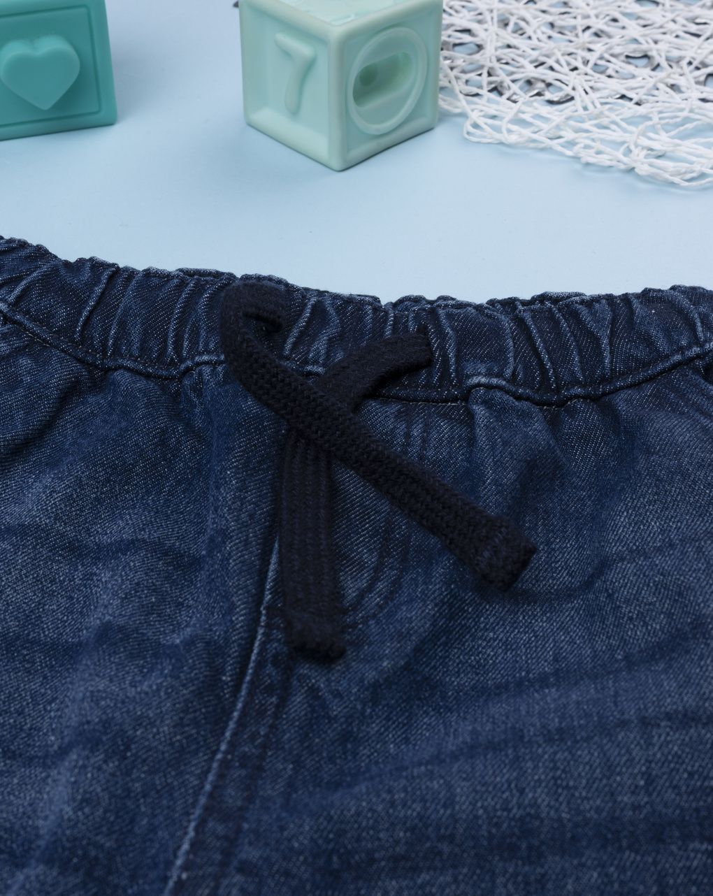 Pantaloni denim bambino con tasconi