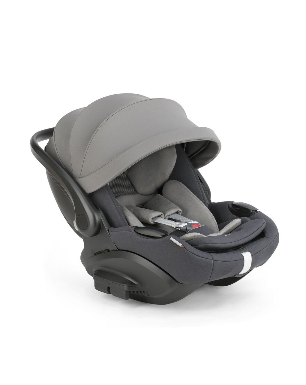 Electa system quattro - garage grey con telaio bronze e seggiolino auto darwin infant recline evo - inglesina