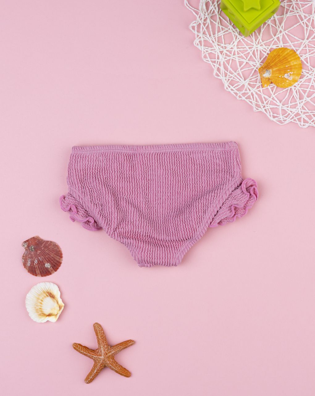 Costume slip bimba rosa con lurex