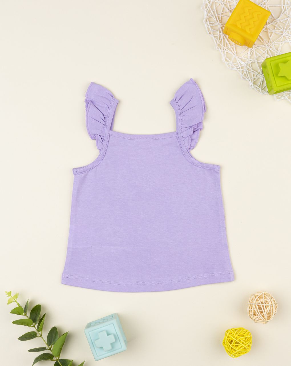Canotta bimba lilla orsetto