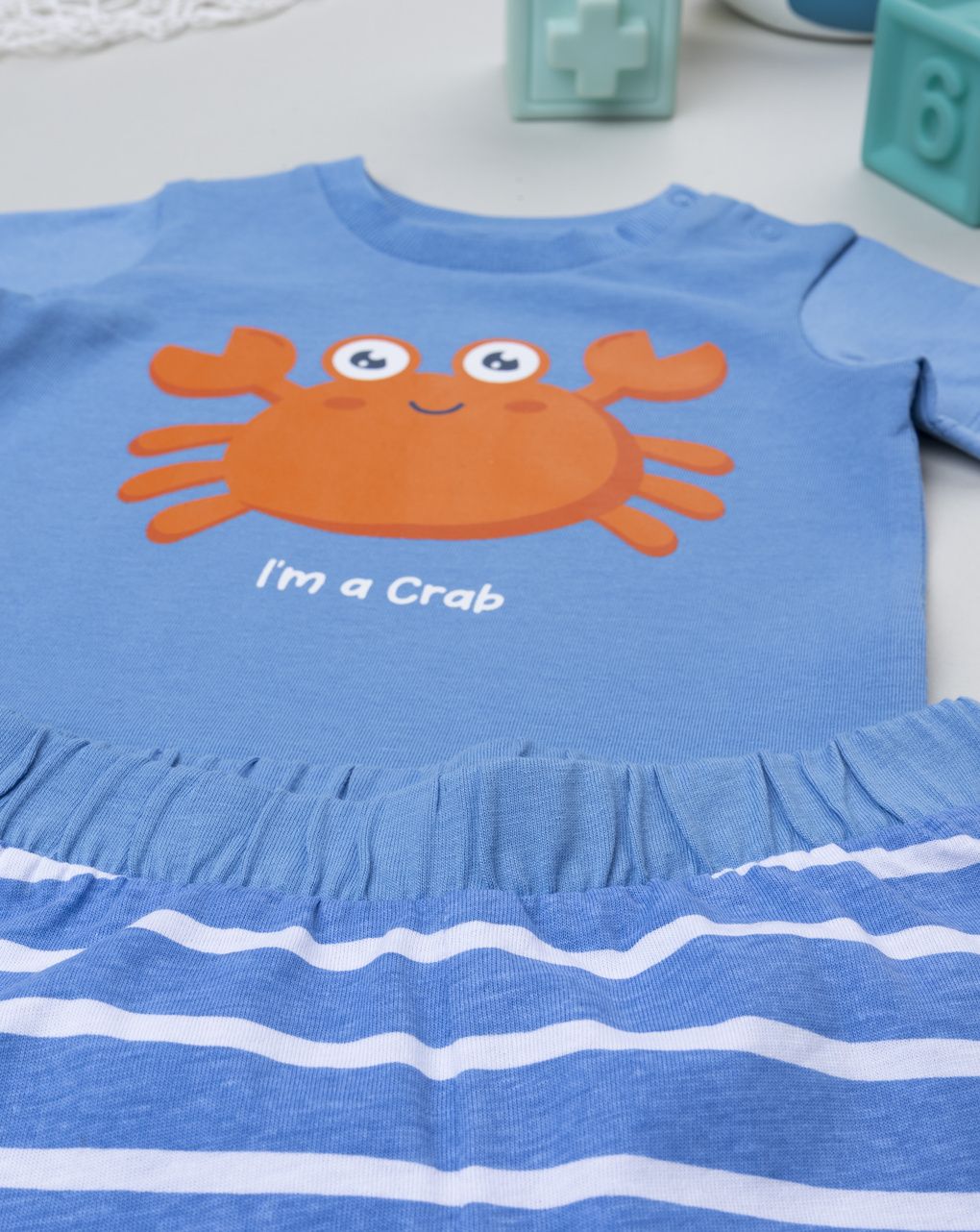 Completo estivo bimbo blu granchio