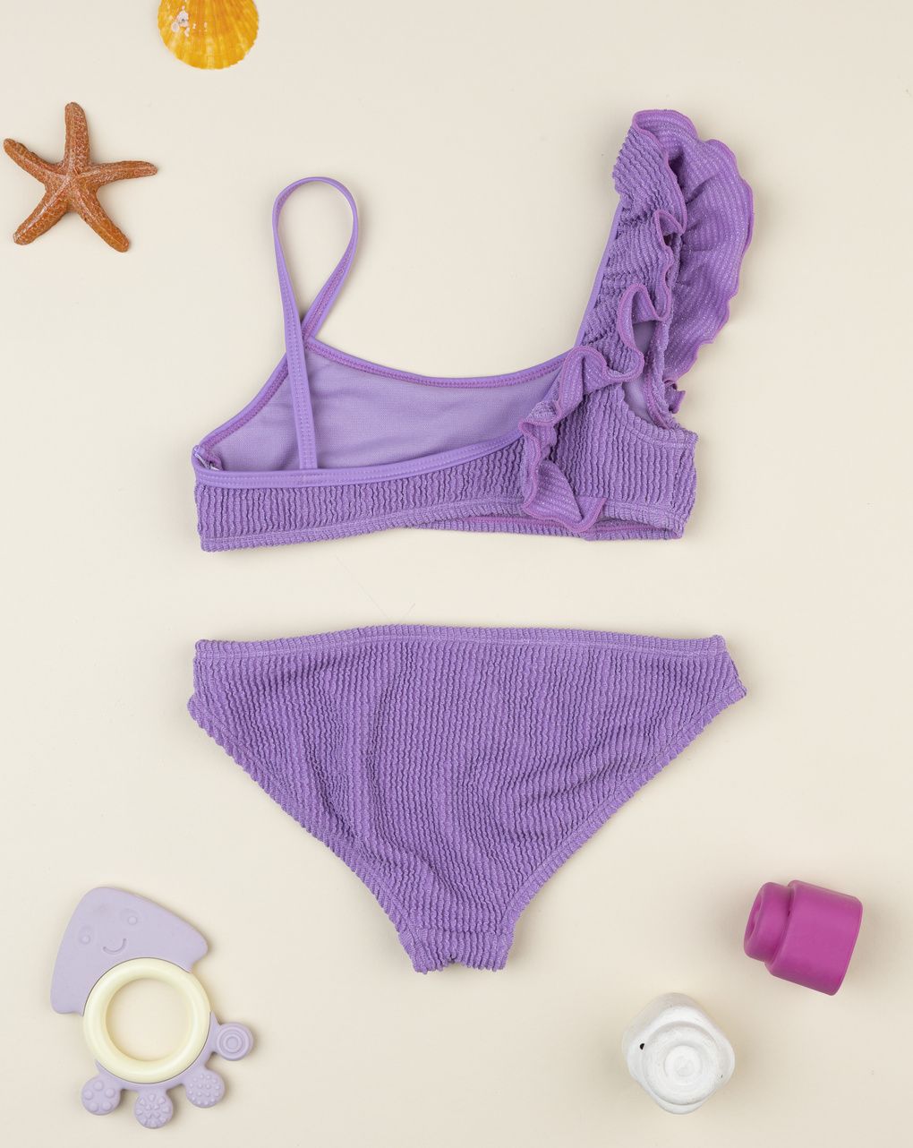 Costume bikini bambina viola