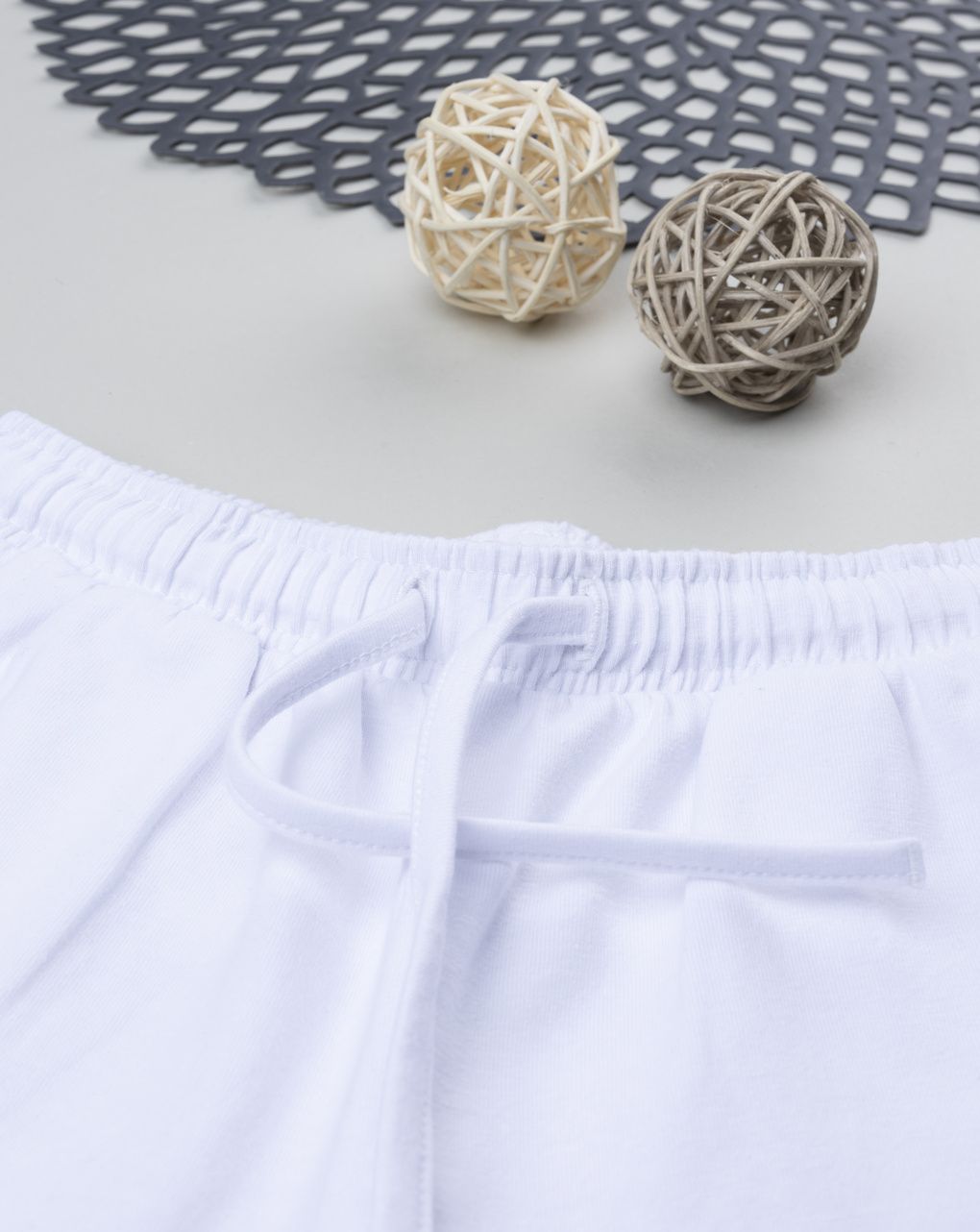 Shorts bimba bianco cuore