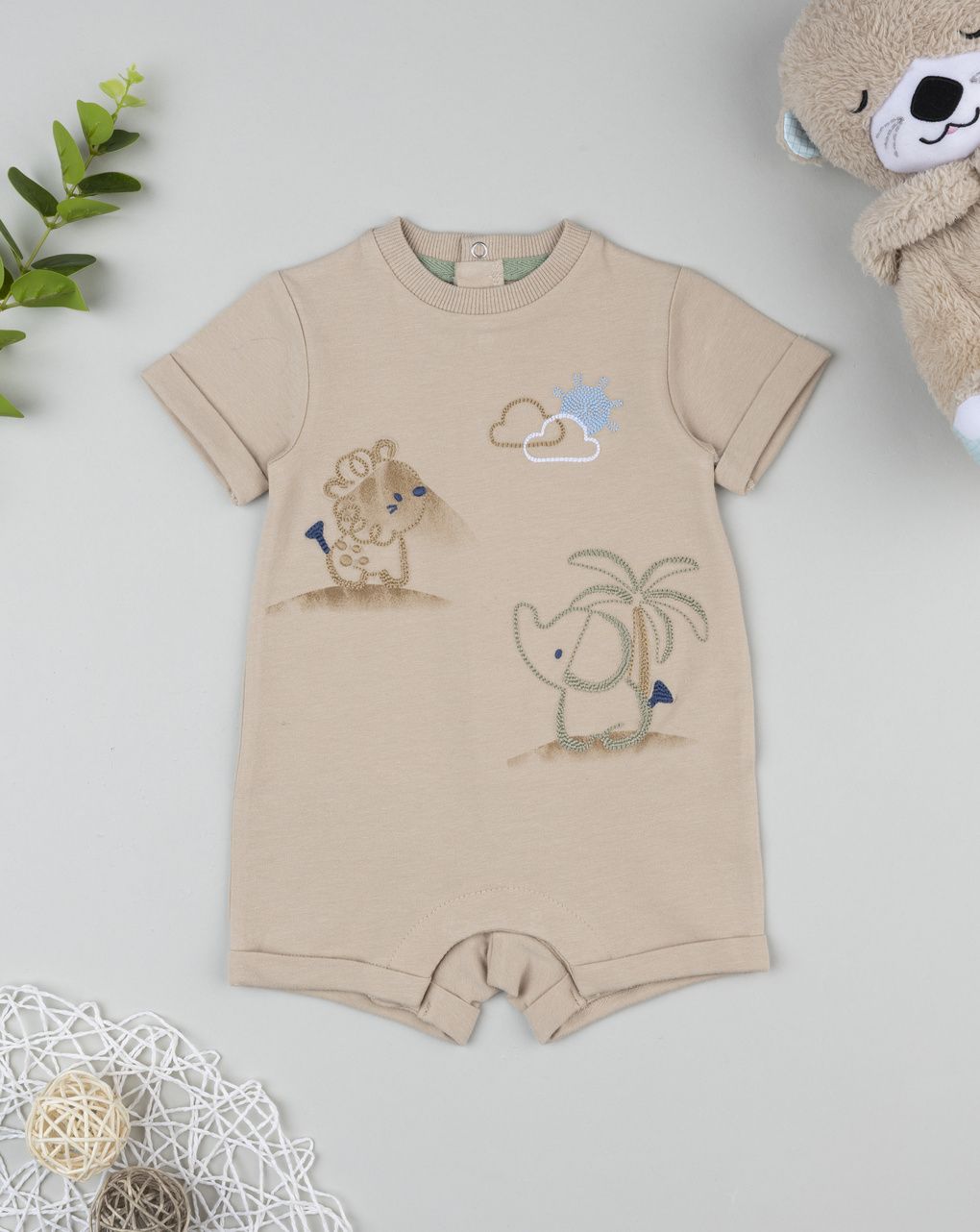 Pagliaccetto bimbo marrone savana