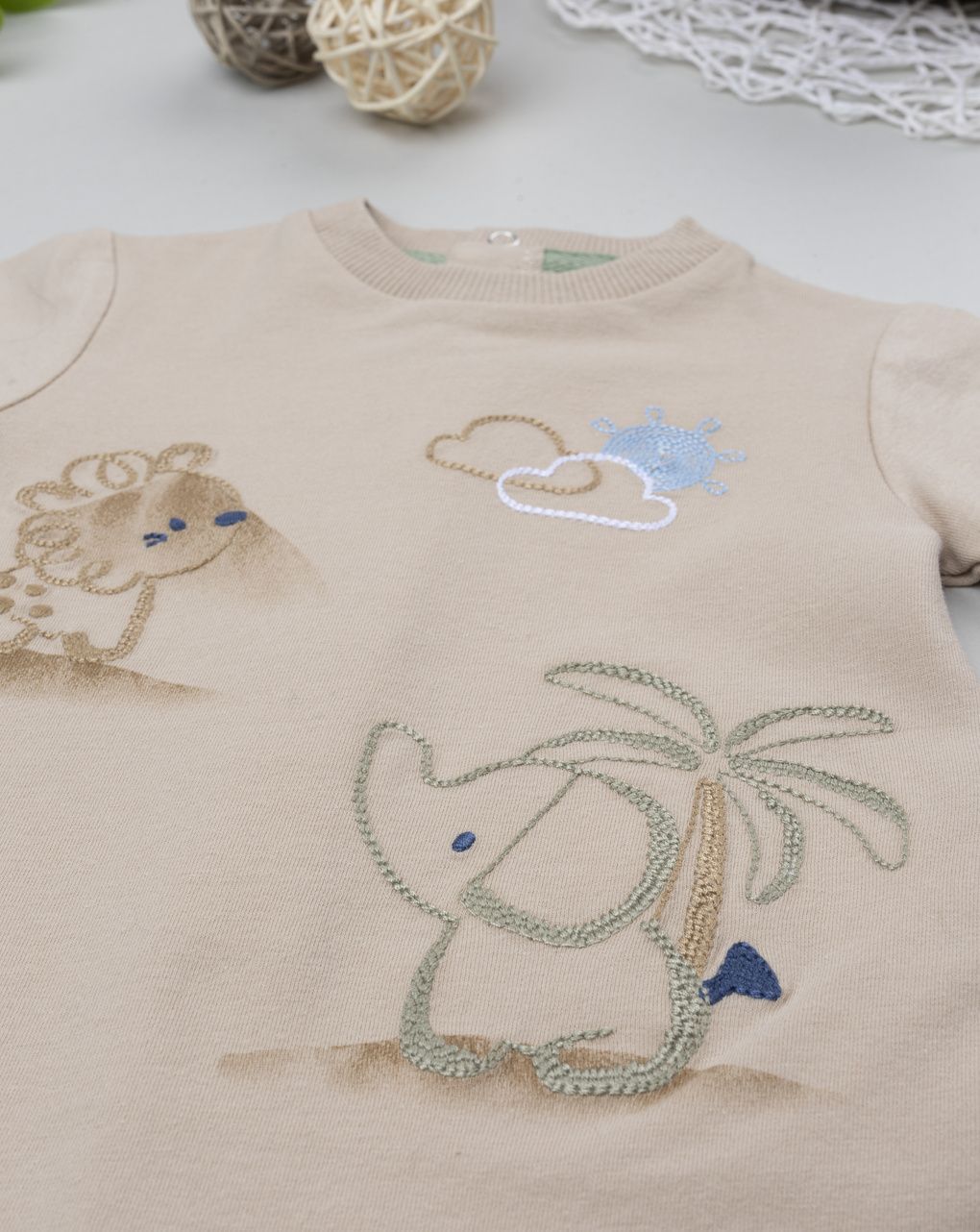 Pagliaccetto bimbo marrone savana