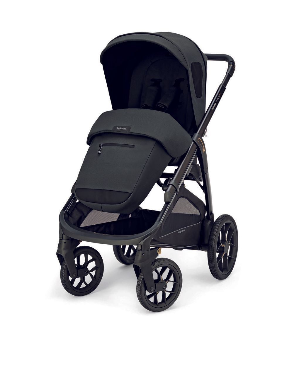 Aptica xt system quattro - magnet grey con telaio nero e seggiolino auto darwin infant recline - inglesina