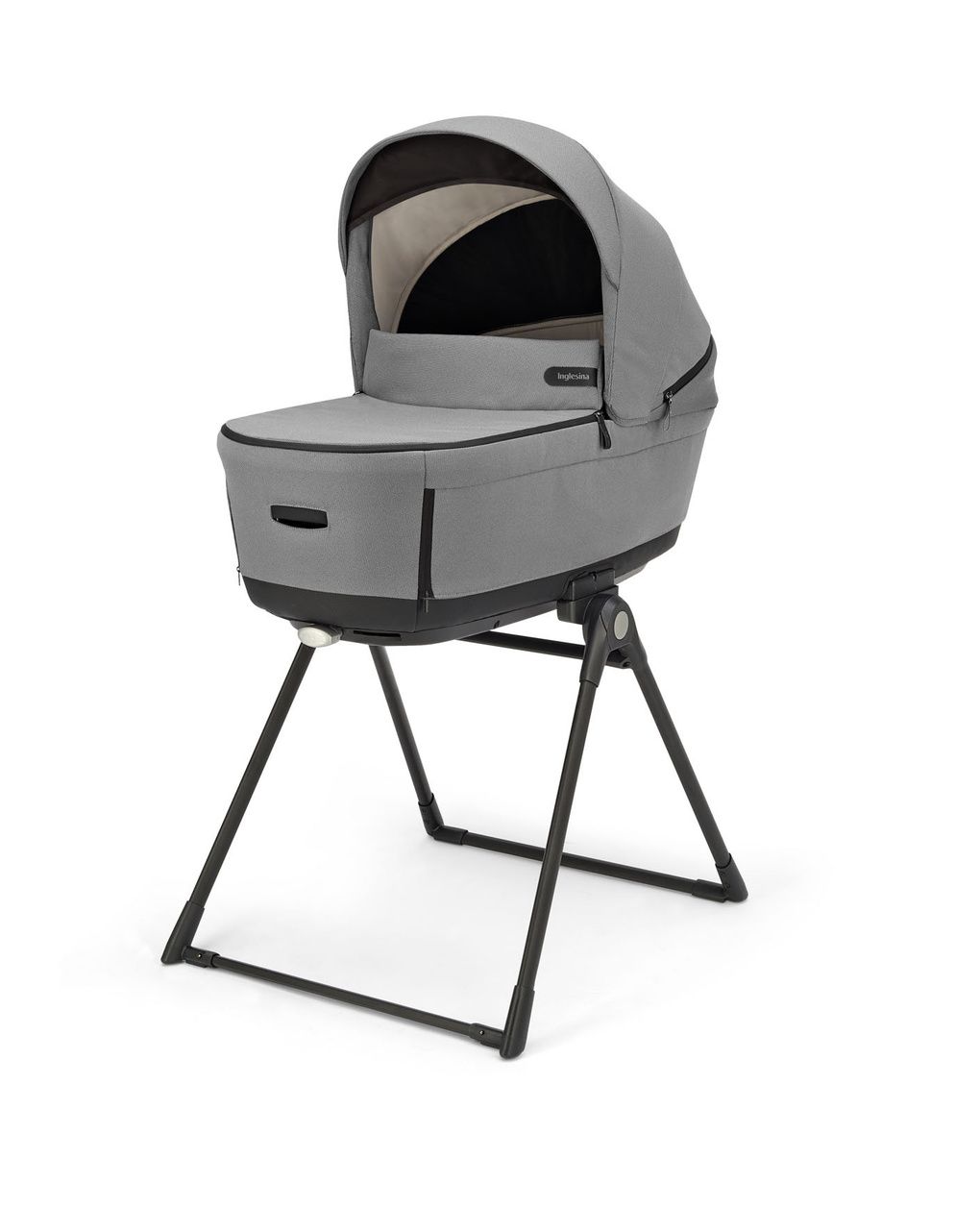 Aptica xt system quattro - canyon grey con telaio nero e seggiolino auto darwin infant recline - inglesina