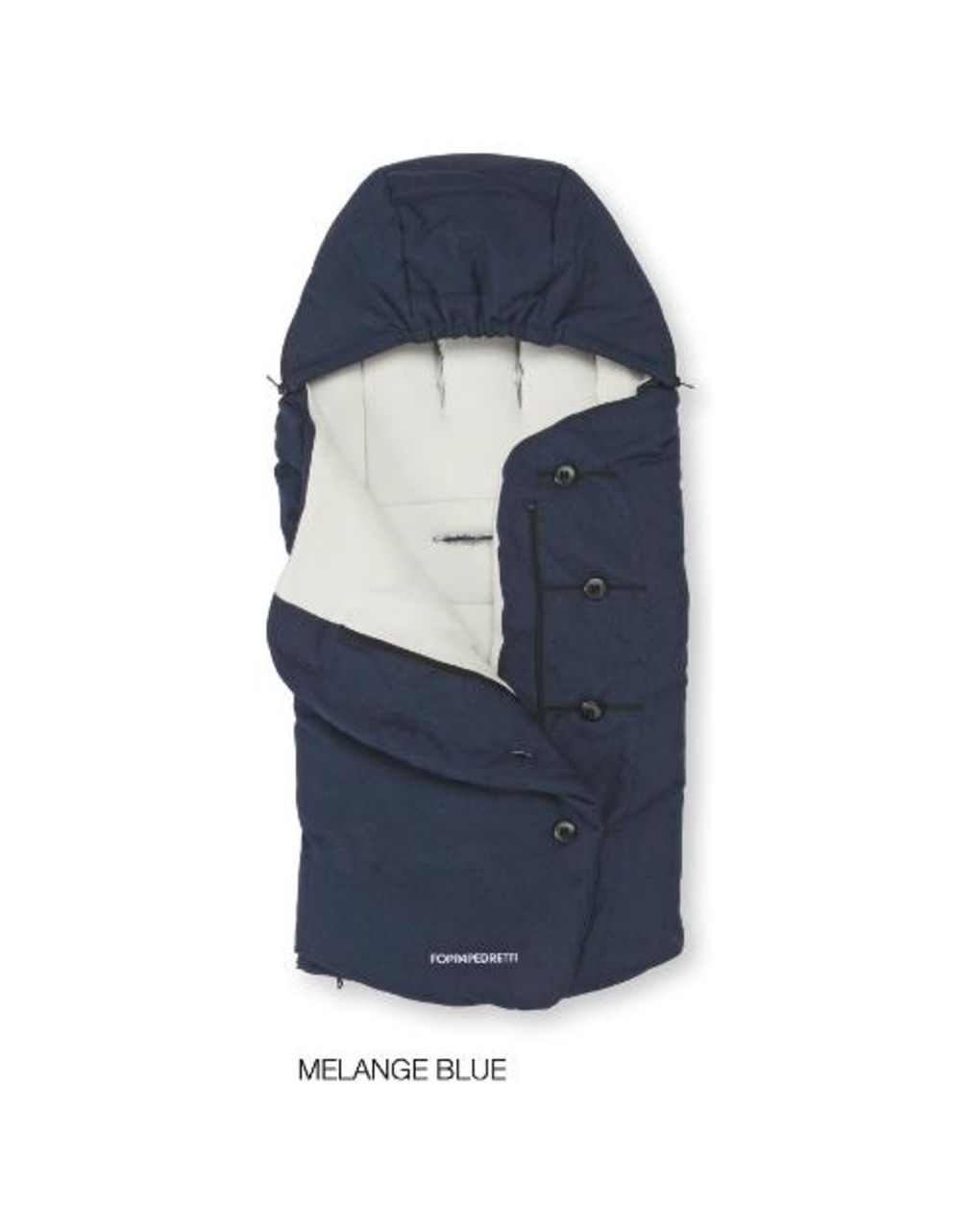 Sacco invernale termico per passeggino trendy melange blue -  foppapedretti