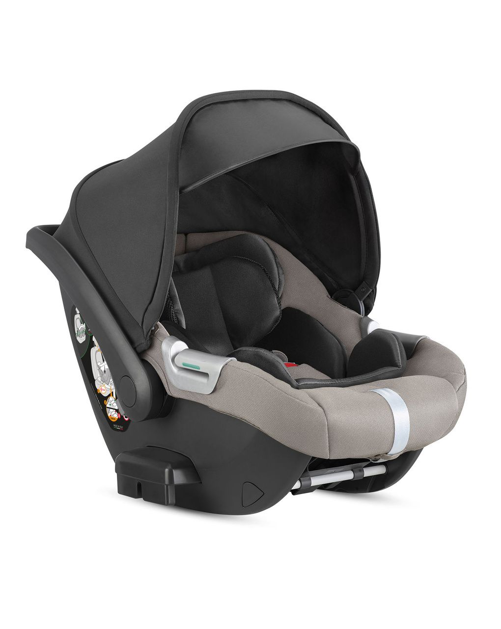 Aptica xt system quattro - tundra beige con telaio black e seggiolino auto darwin infant - inglesina