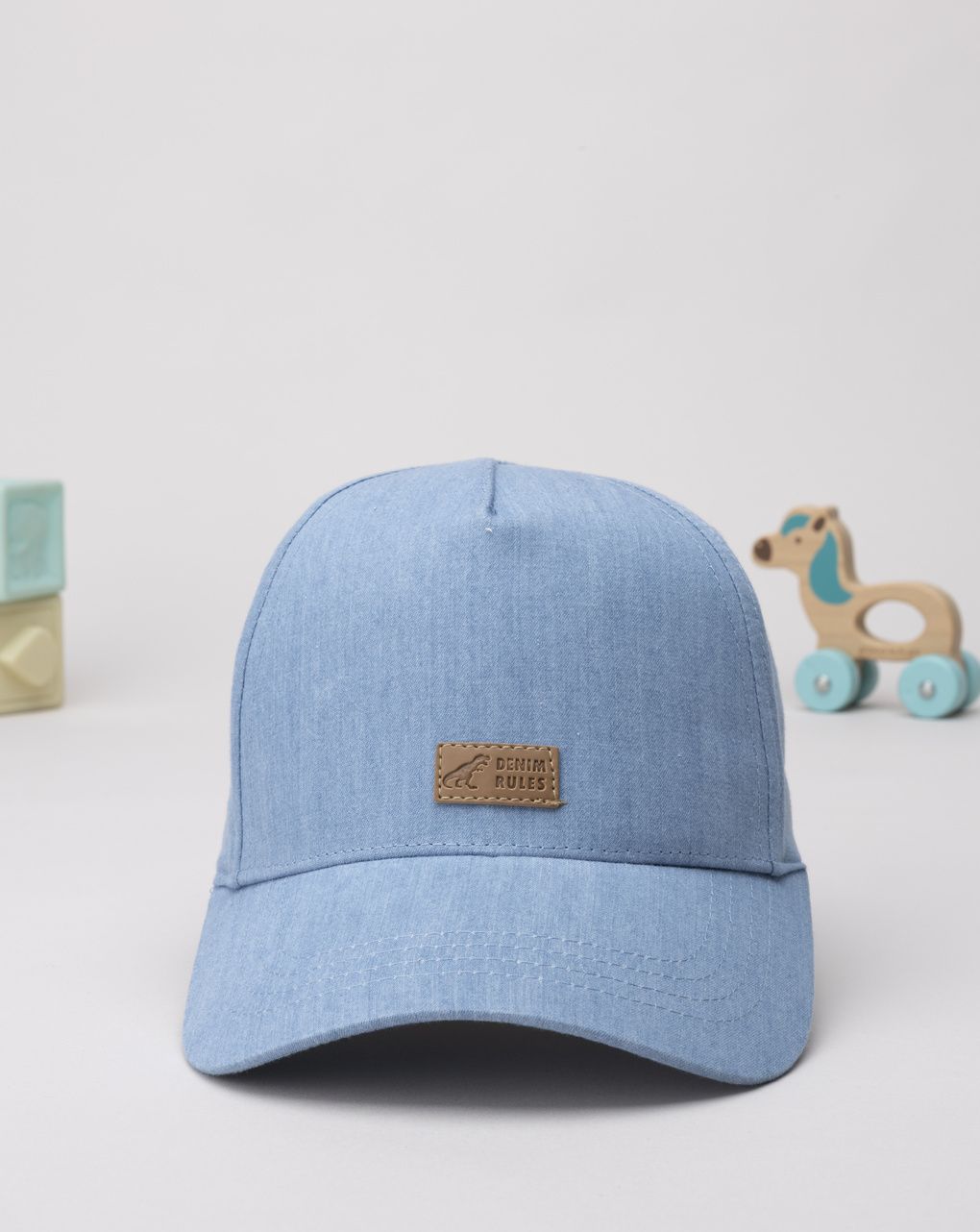 Cappello bimbo blu denim
